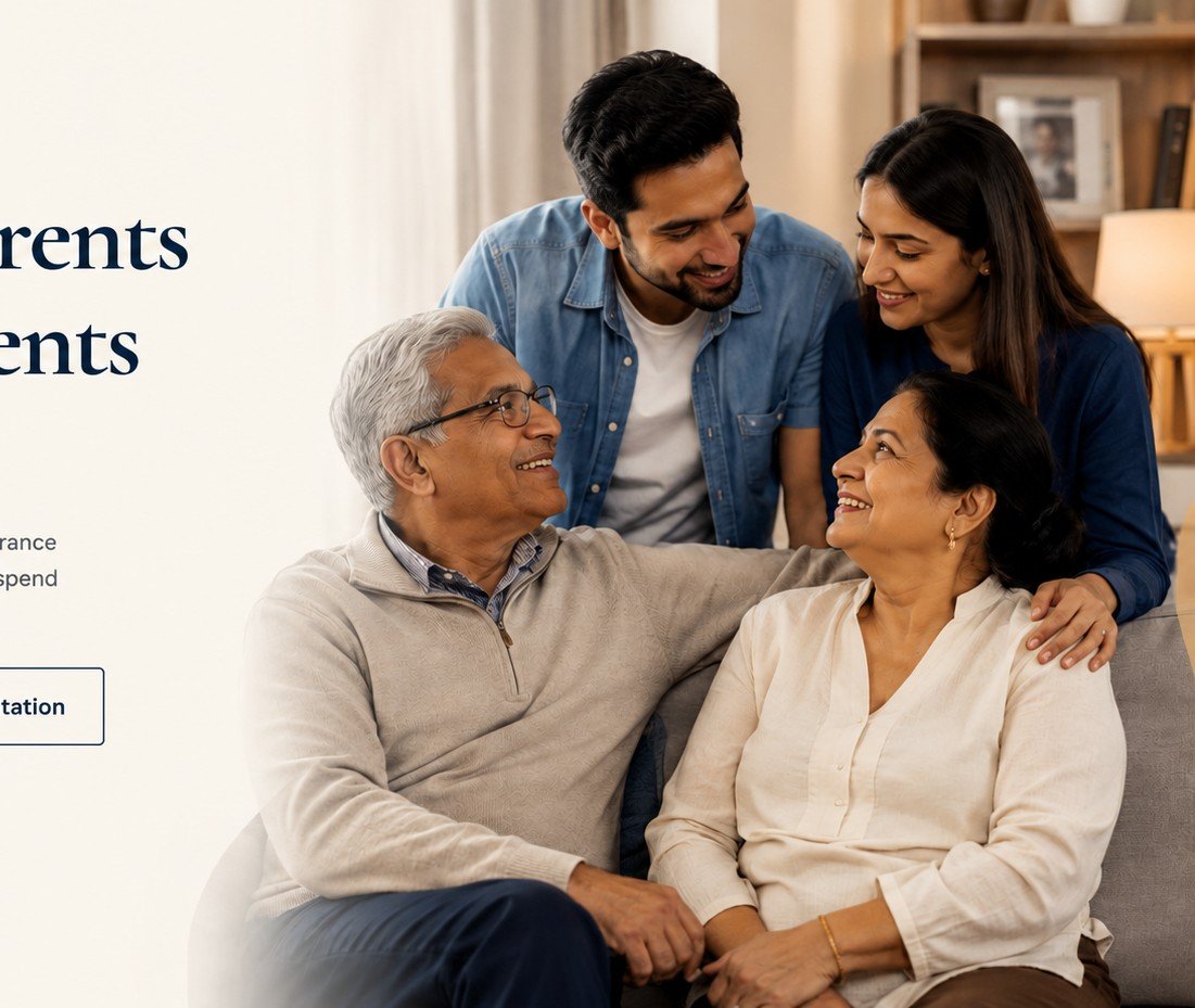 Grandparent spending time with family